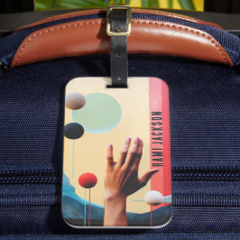 Stilvolle, einzigartige Abstrakte Autistische Retr Gepäckanhänger