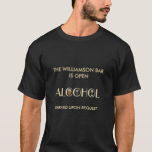 Stilvolle einzigartige Bierweine Martini-Name T-Shirt