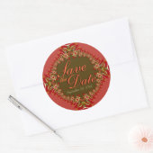 Stilvolle Elegance Lace Save the Date Stickers (Umschlag)
