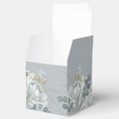 Stilvolle Elegant Blue Floral Calligraphy Ampersan Geschenkschachtel (Geöffnet)