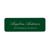 Stilvolle Elegant Forest Green Handwriting Modern (Vorne)