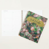 Stilvolle Elegant Gold Emerald Green Mosaik Yearly Planer (Anzeige)