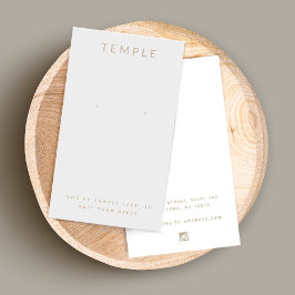 Stilvolle Elegant Gray Earring Display Card