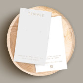 Stilvolle Elegant Gray Earring Display Card