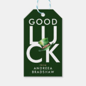 Stilvolle Elegant Green St. Patrick's Day Hat Geschenkanhänger (Vorderseite)