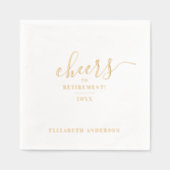 Stilvolle Elegant jubelt um die Anfängerrente Servietten Mit Folie (Vorderseite)