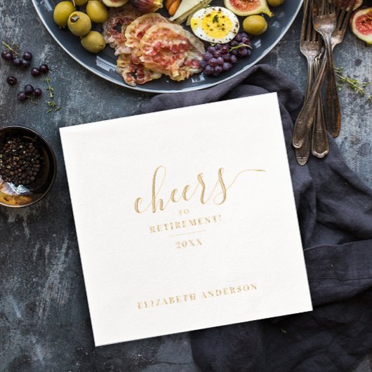 Stilvolle Elegant jubelt um die Anfängerrente Servietten Mit Folie