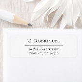 Stilvolle Elegant Line 05b. Rücksendeadresse (Insitu)