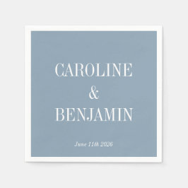 Stilvolle Elegant Moderne moderne, moderne Blue Cu Serviette