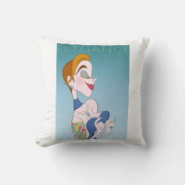 Stilvolle Elegant Woman Kissen