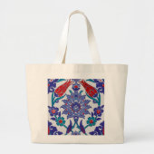 Stilvolle Elegante Blumenmuster Girly Moderne Größ Jumbo Stoffbeutel (Vorne)