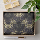 Stilvolle Elegante Imitate Gold und Schwarz Muster Seidenpapier (Geschenk)