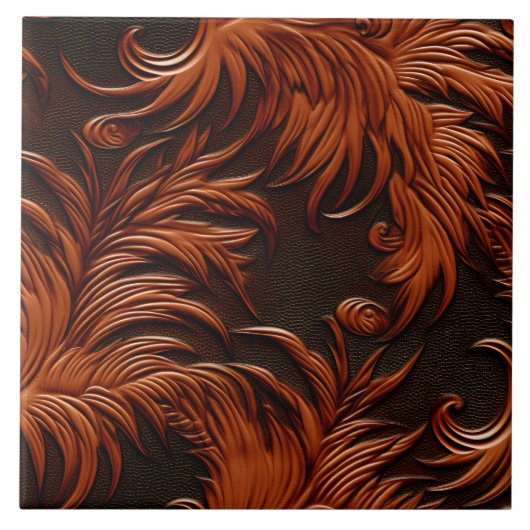 Stilvolle Elegante Imitate mit Leder Fliese (Vorderseite)