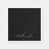 Stilvolle Elegante Individuellen Namens Premium We Serviette (Vorderseite)