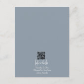 Stilvolle Elegante Moderne Individuelle Name-Absch Begleitkarte (Rückseite)