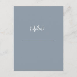 Stilvolle Elegante Moderne Individuelle Name-Absch Begleitkarte