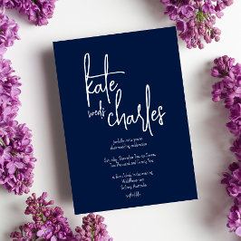 Stilvolle Elegante Moderne Individuelle Namen Hoch Einladung