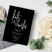 Stilvolle Elegante Moderne Individuelle Namen Hoch Einladung