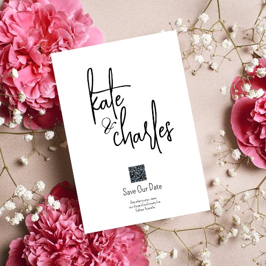 Stilvolle Elegante Moderne Individuelle Namen Save Einladung