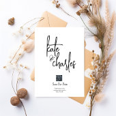 Stilvolle Elegante Moderne Individuelle Namen Save Einladung