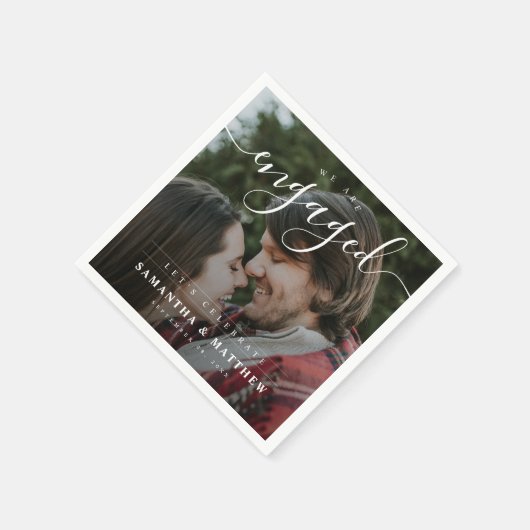 Stilvolle, elegante Partnerin für Foto Serviette (Ecke)