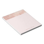 Stilvolle Elegante Rose Gold Pink Notizblock (angewinkelt)