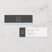 Stilvolle elegante schicke mini visitenkarte (Vorne/Hinten)