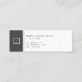 Stilvolle elegante schicke mini visitenkarte (Rückseite)