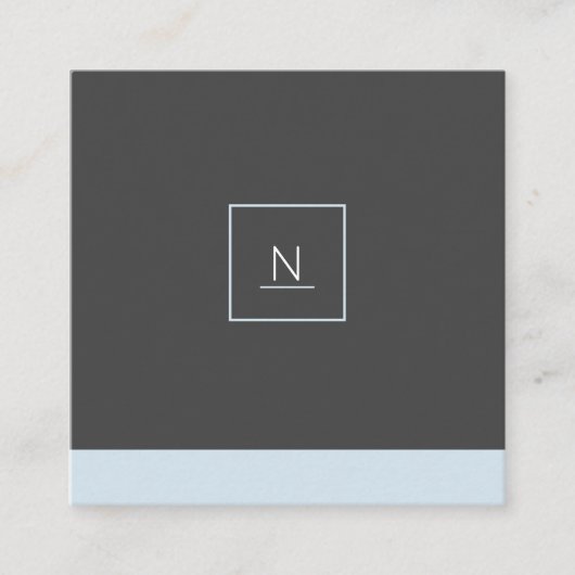 Stilvolle elegante schicke quadratische visitenkarte (Vorderseite)