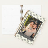 Stilvolle Elegante Schwarz-weiße Linie Art Custom Planer (Anzeige)