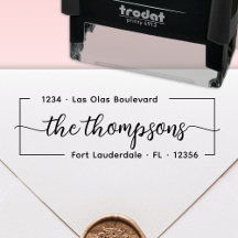 Stilvolle Elegante Signature Family Rücksendeadres