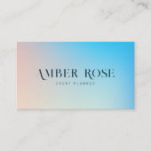 Stilvolle Elegante Typografie Einzigartig Gradient Visitenkarte (Vorderseite)