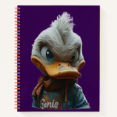 Stilvolle Ente im City Spiral Notebook Notizblock (Vorderseite)