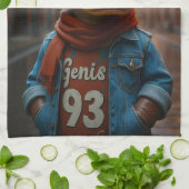 Stilvolle Ente in der City Kitchen Handtücher (Gefaltet)