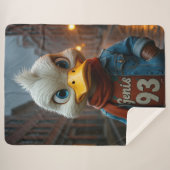 Stilvolle Ente in der City Sherpa Blanket Sherpadecke (Vorderseite (Horizontal))