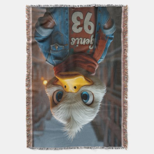 Stilvolle Ente in der City Throw Blanket Decke (Vorderseite Vertikal)