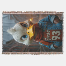 Stilvolle Ente in der City Throw Blanket Decke