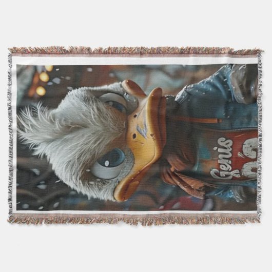 Stilvolle Ente in der City Throw Blanket Decke (Vorderseite)