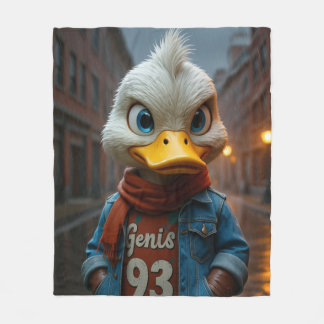Stilvolle Ente in der Stadt Fleece Blanket