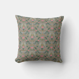 Stilvolle erdige beige Heron Pond Heritage Revival Kissen