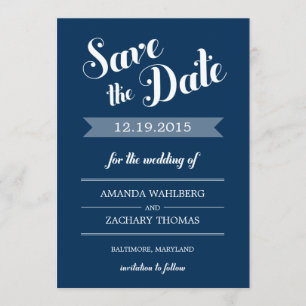 Stilvolle Erinnerung Hochzeit speichern Sie die Da Save The Date
