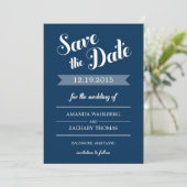 Stilvolle Erinnerung Hochzeit speichern Sie die Da Save The Date (Stehend Vorderseite)