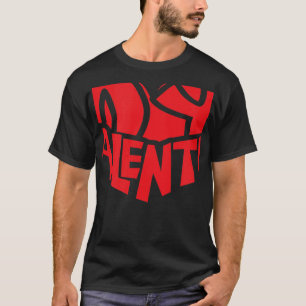 Stilvolle Erklärung Romantisches Valentinstag Herz T-Shirt