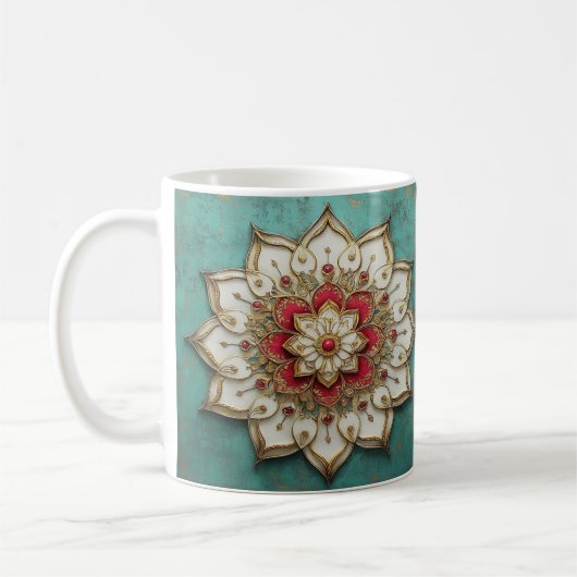 Stilvolle Erklärungen, Mandala Kaffeetasse (Links)