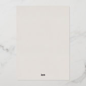 Stilvolle Erntedank Orange Pumpkins Liebe Script Folieneinladung (Rückseite)