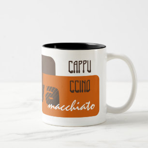 Stilvolle Espresso-Kaffee-Tasse Zweifarbige Tasse