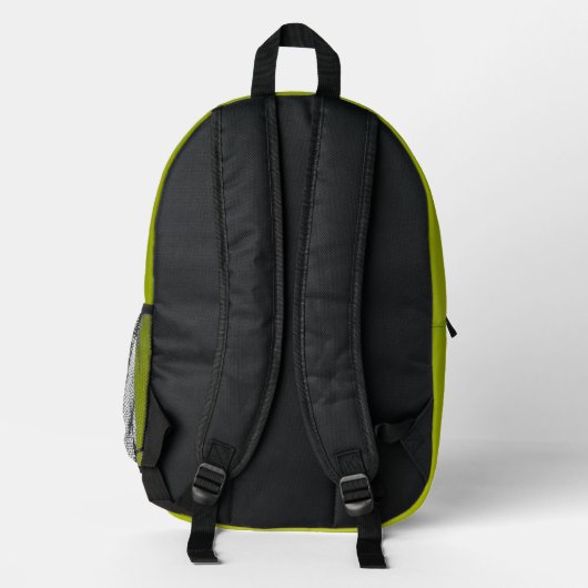 Stilvolle Fade Green Backpack Bedruckter Rucksack (Rückseite)