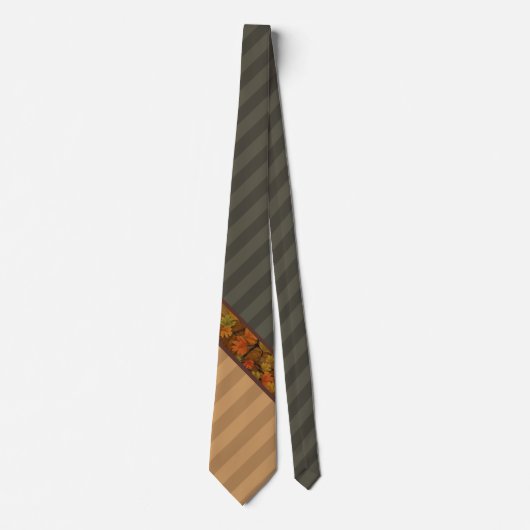 Stilvolle Fall Stripes Neck Tie Krawatte (Vorderseite)