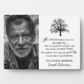 Stilvolle Familienbaum | Foto Keepake Memorial Fotoplatte (Vorderseite)