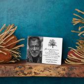 Stilvolle Familienbaum | Foto Keepake Memorial Fotoplatte (Seite)